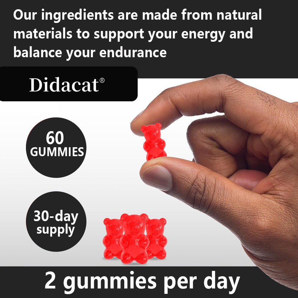 Maca root 100mg,Ashwagandha 100mg 60 gummies | Nitric oxide booster | Strength