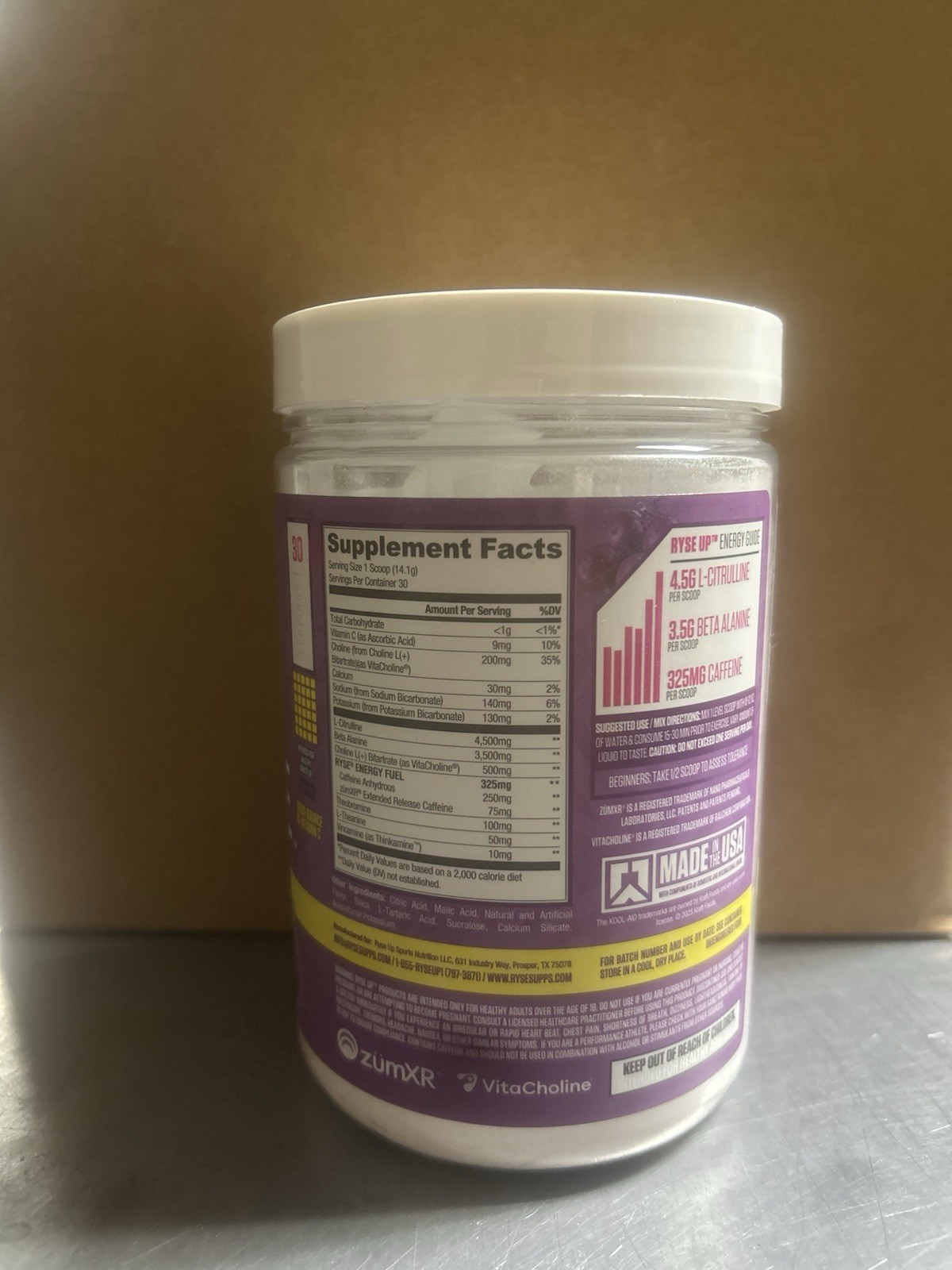 RYSE Loaded Pre Workout Powder – Kool Aid Grape – Exp 01/2028