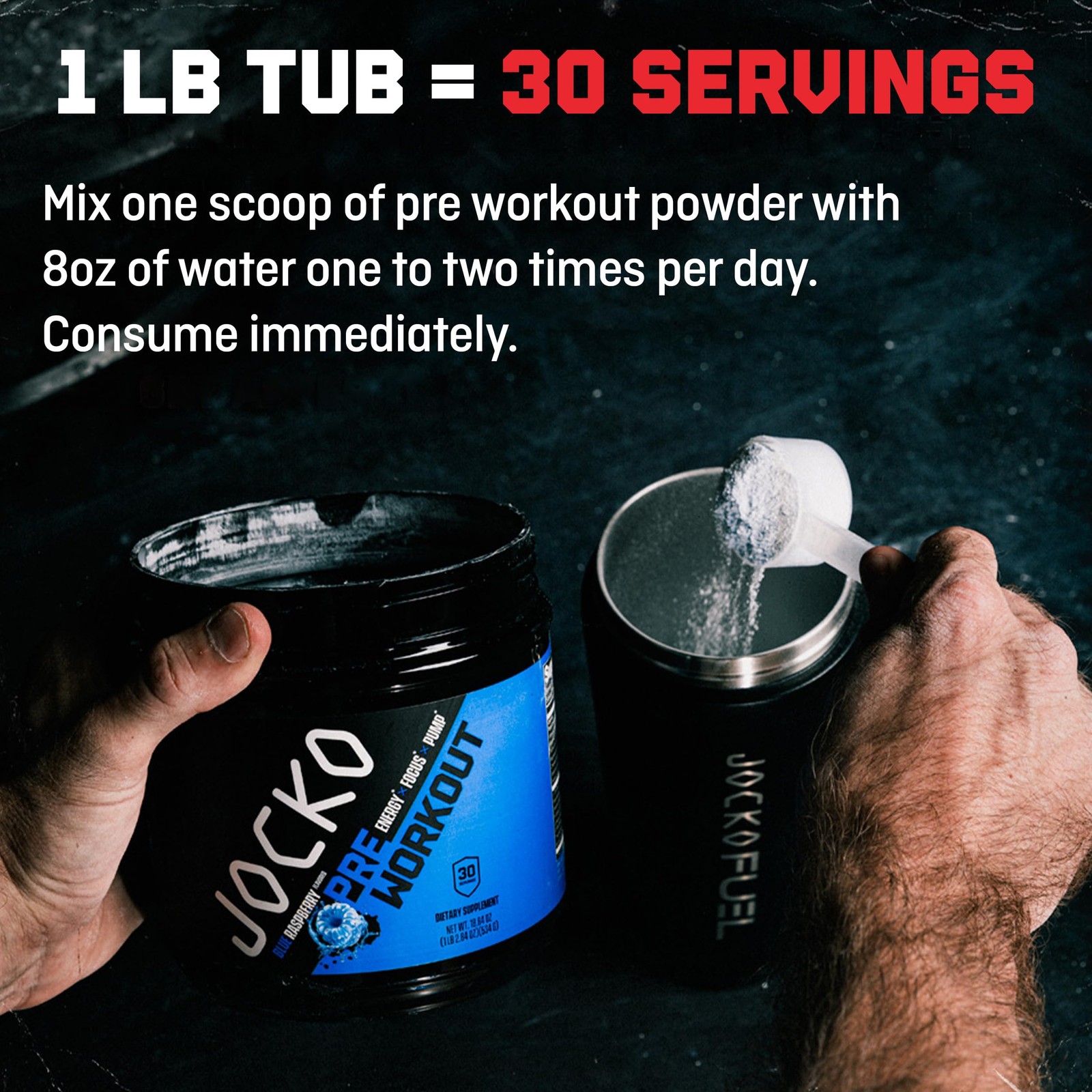 Jocko Fuel Ultimate Pre Workout Powder – Pre-Workout 1.14 Pound (Pack of 1)