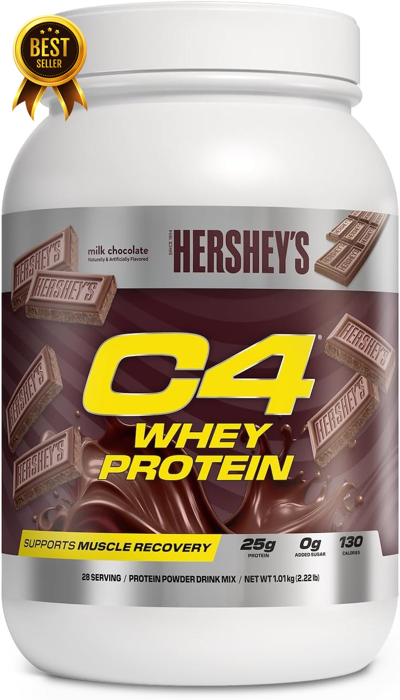Whey Protein Powder Hershey’s Chocolate 25g Protein 0g Added Sugar Post Workout