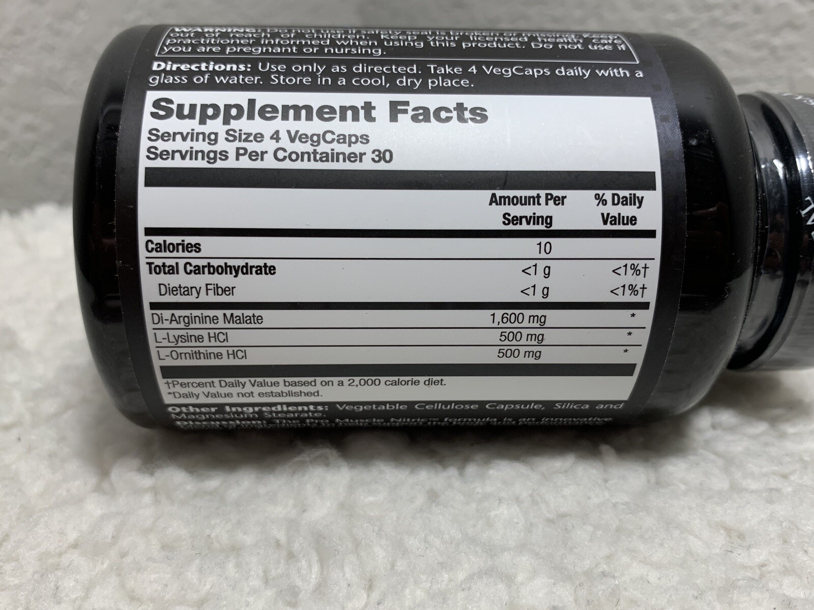 Natural Sport Pro Muscle Nitric 120 Capsules Nitric Oxide Formula VegCaps