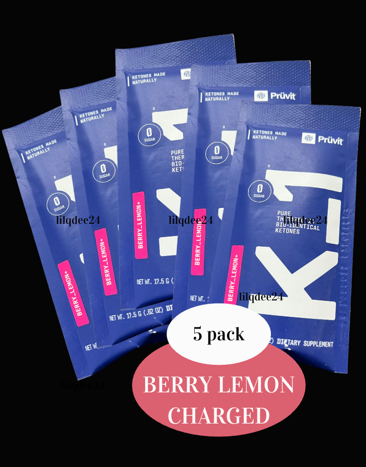 Pruvit Keto K1 BERRY LEMON Charged 5 Pack! 2027 🔥
