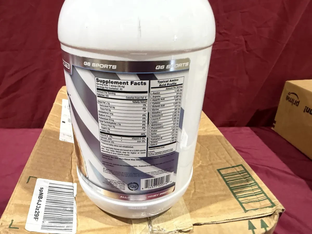 G6 SPORTS PROLIFIC ISOLATE WHEY PROTEIN 2.5 LBS.- Chocolate Peanut (40 Servings)