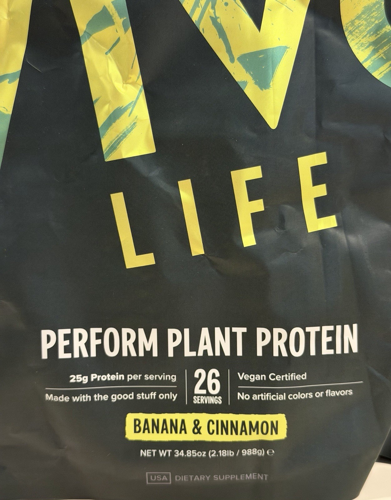 Vivo Life Perform Plant Protein Banana & Cinnamon 2.18 Lb. 25g Of Protein 04/26