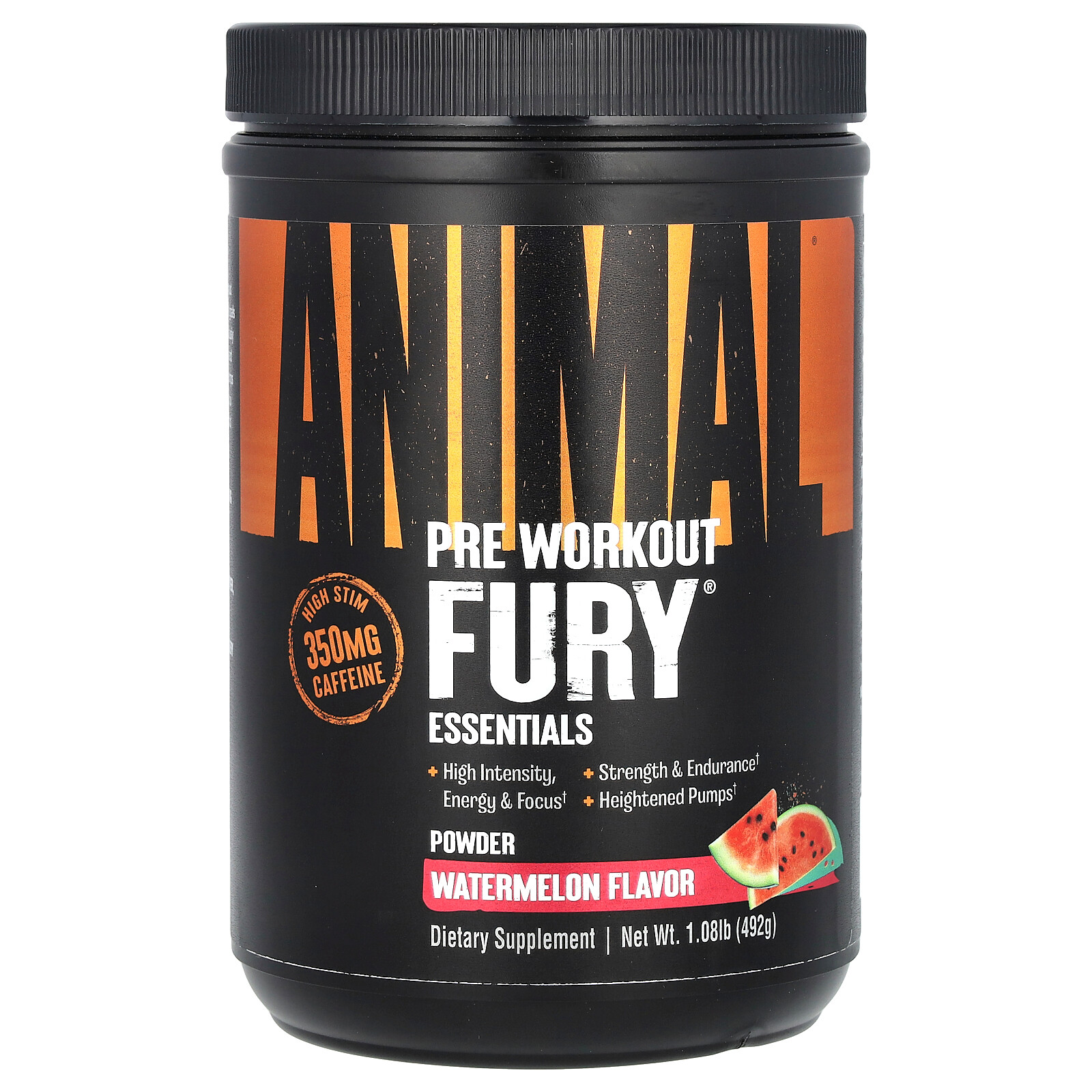Fury®, Pre Workout, Watermelon, 1.08 lb (492 g)