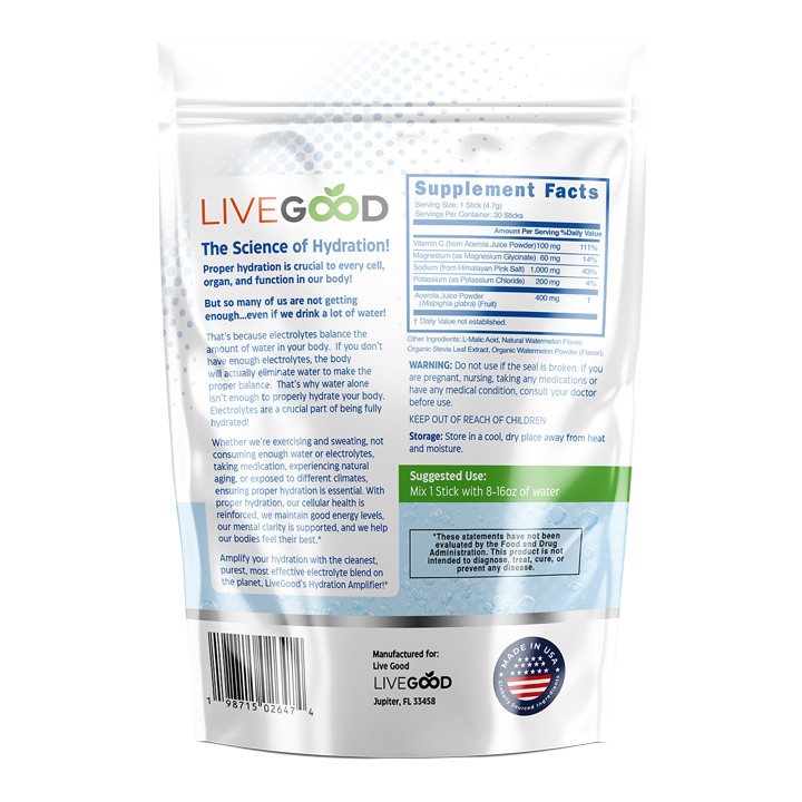 Hydration Amplifier – Salt Electrolyte Therapy 150 Servings (30 units x 5 Bags)
