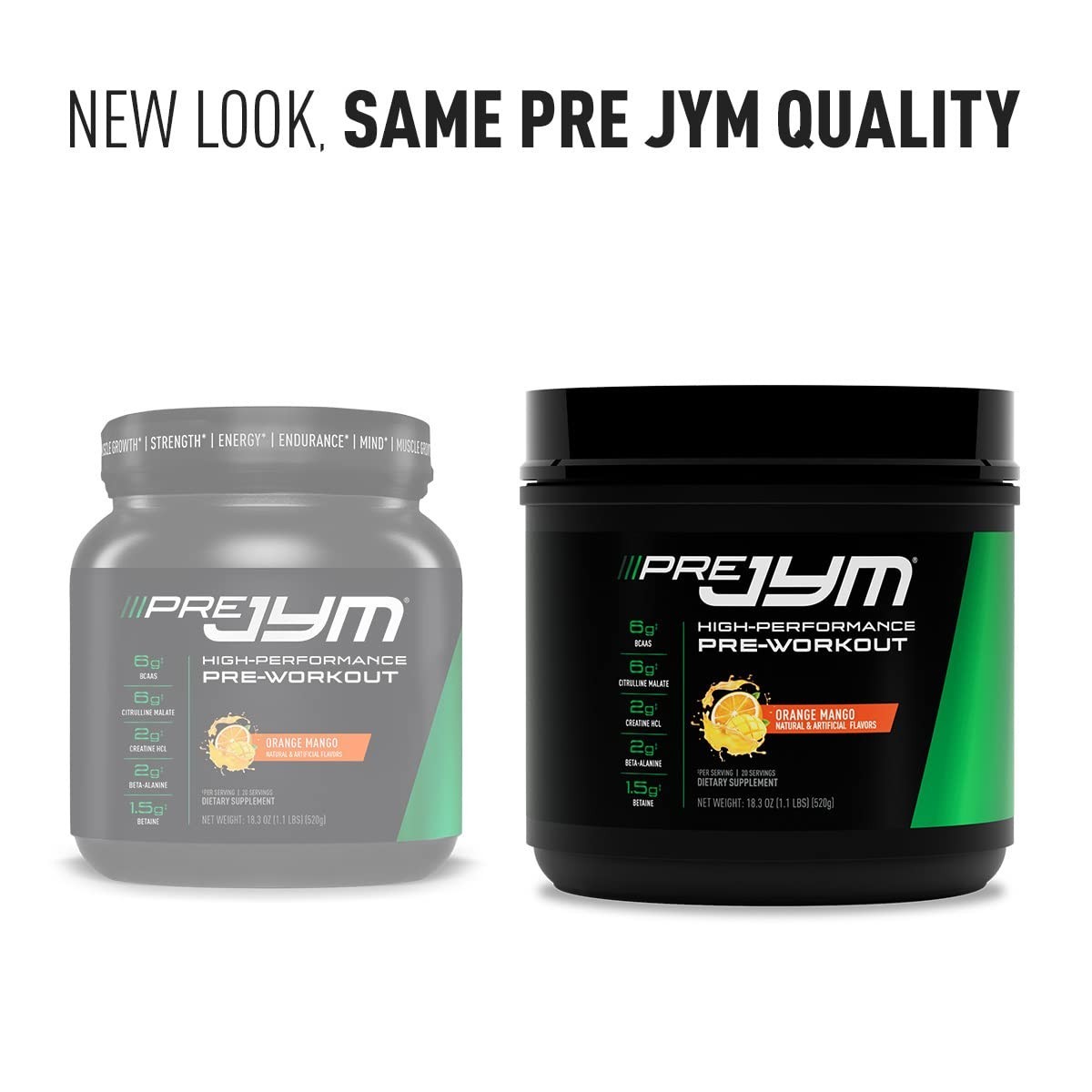 Pre-Workout Supplement 30 Servings – Orange Mango Flavor, Energy & Focus Boost