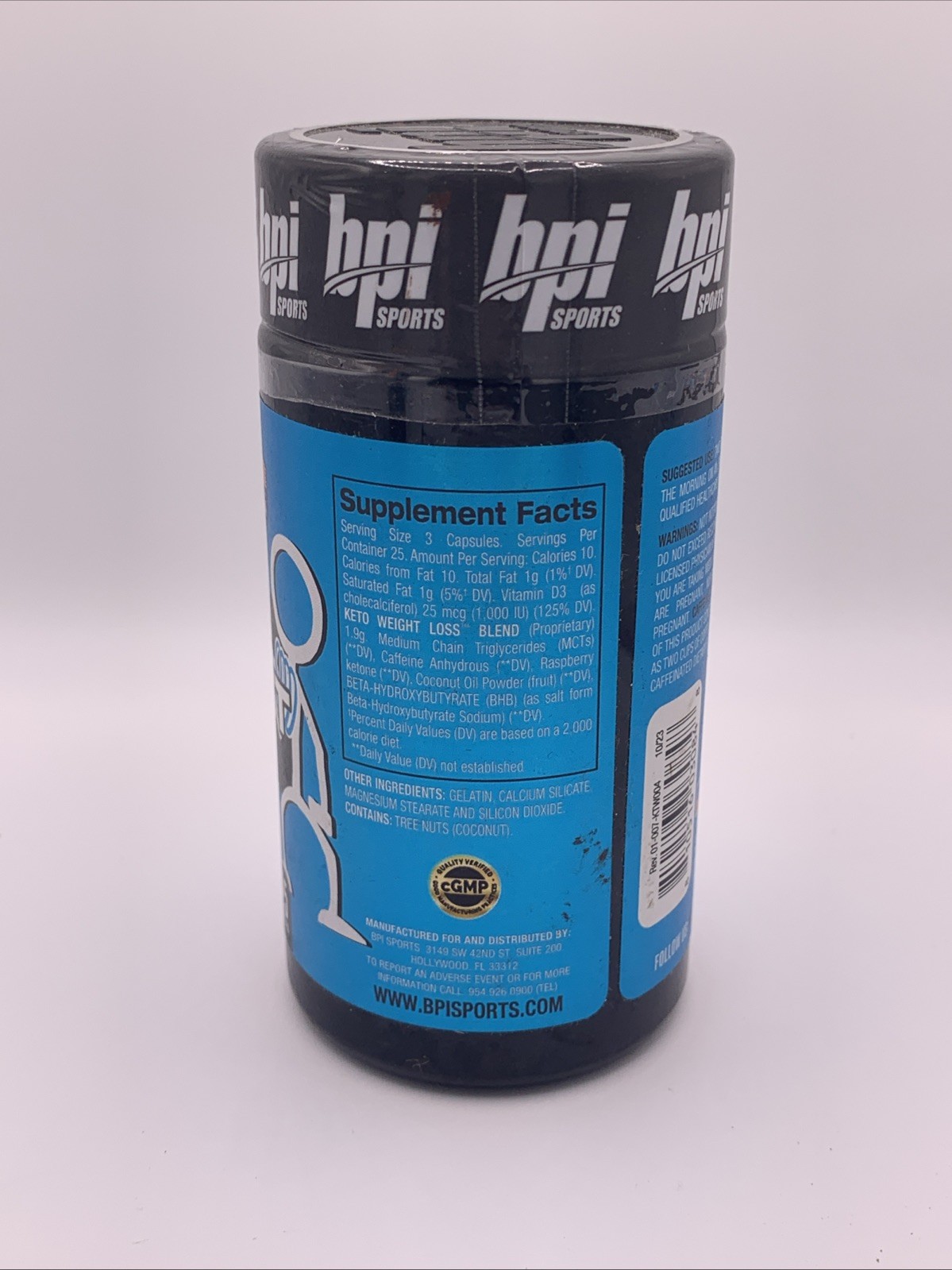 BPI Health Keto Weight Loss Ketogenic Diet Supplement 75 Capsules = 25 Servings