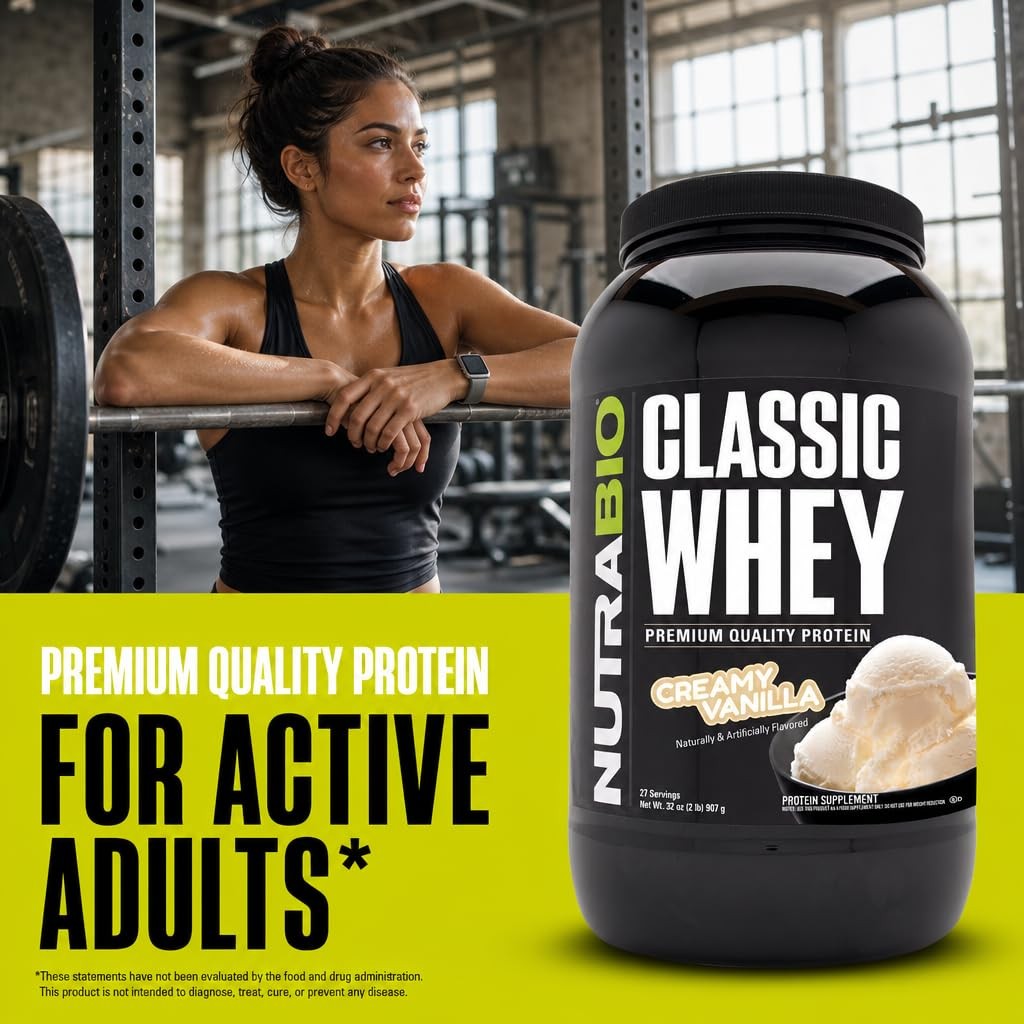 Nutrabio Classic Whey Protein Powder- 25G Of Protein Per Scoop – Full-Spectrum