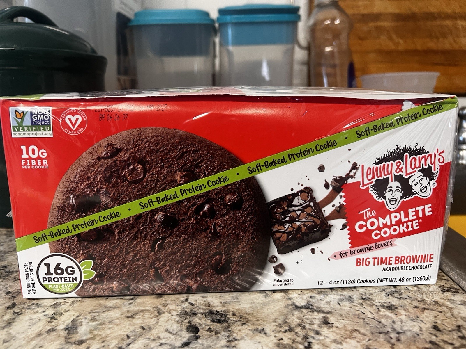 Lenny & Larry’s Complete Protein Cookie 2 Ounce (Pack of 12) Big Time Brownie