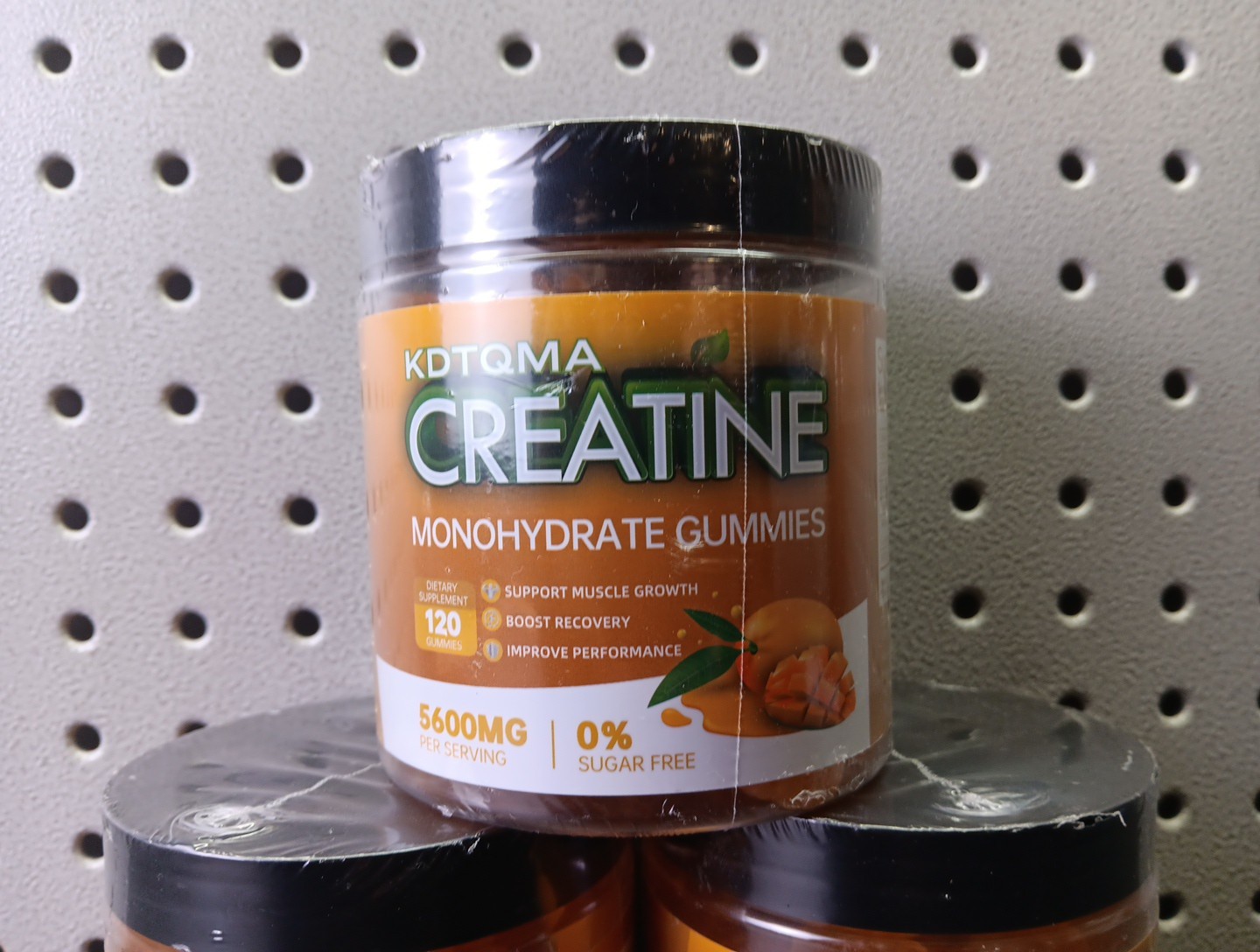 Lot of 3 Creatine Monohydrate Gummies KDTQMA Sugar Free Mango Exp 09/26 (bn)