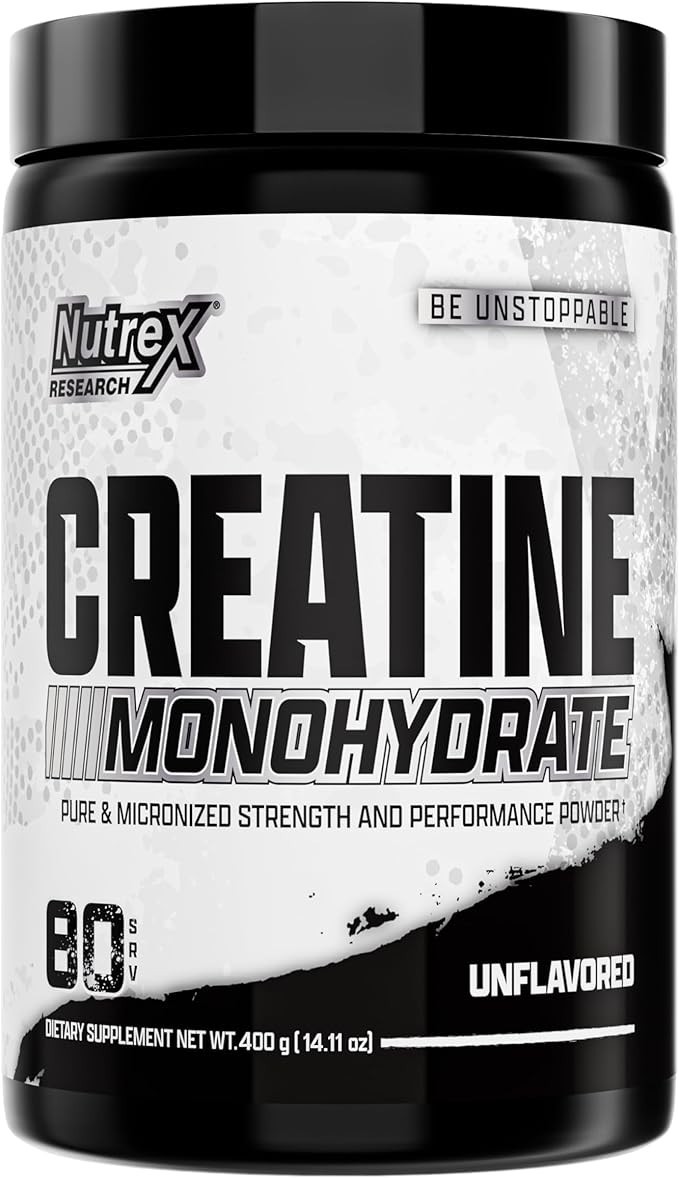 Nutrex Research Creatine Monohydrate Powder Unflavored Micronized Creatine