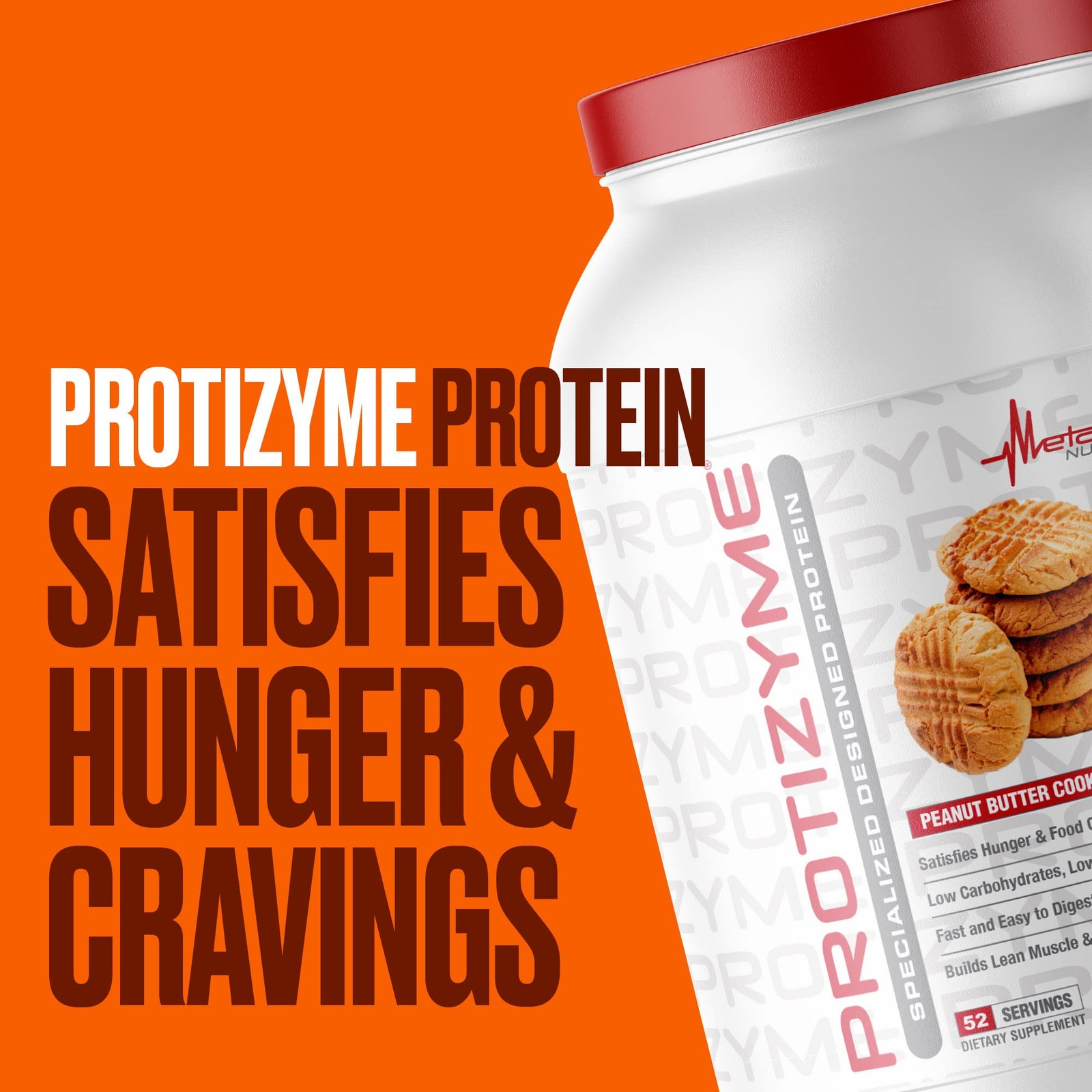 Metabolic Nutrition Protizyme 100 Whey Protein Powder High Protein Carb Fat