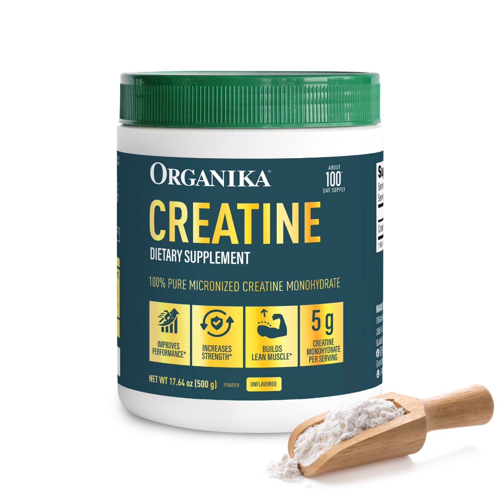 100% Pure Micronized Creatine Powder – Build Lean Muscle, Boost Strength & Recov