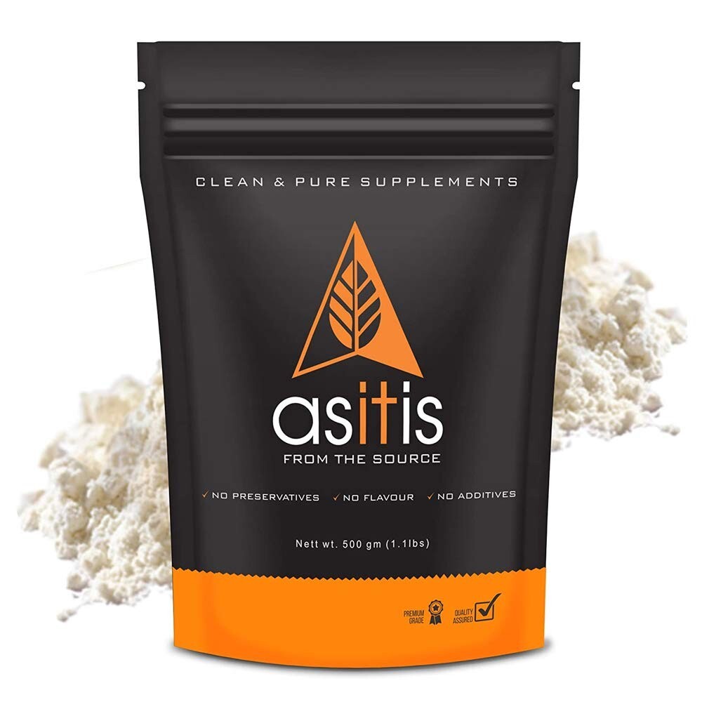 AS-IT-IS Nutrition Whey Protein Concentrate 80% Unflavoured, 500gm
