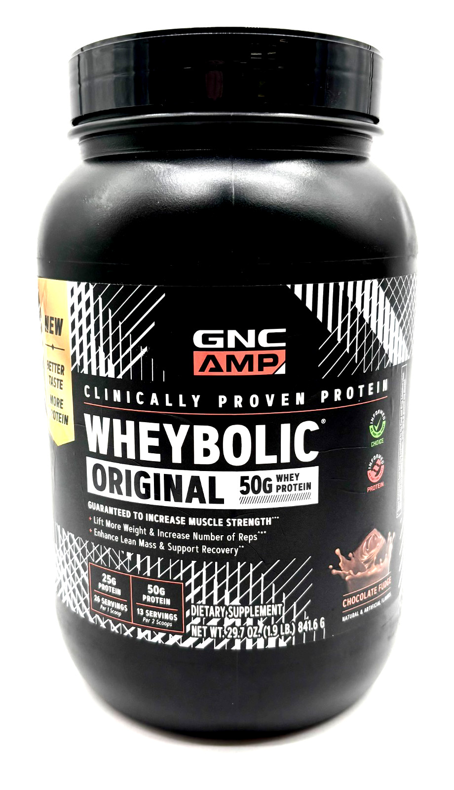 GNC AMP Wheybolic Original Whey Protein: Chocolate Fudge Flavor Brand New