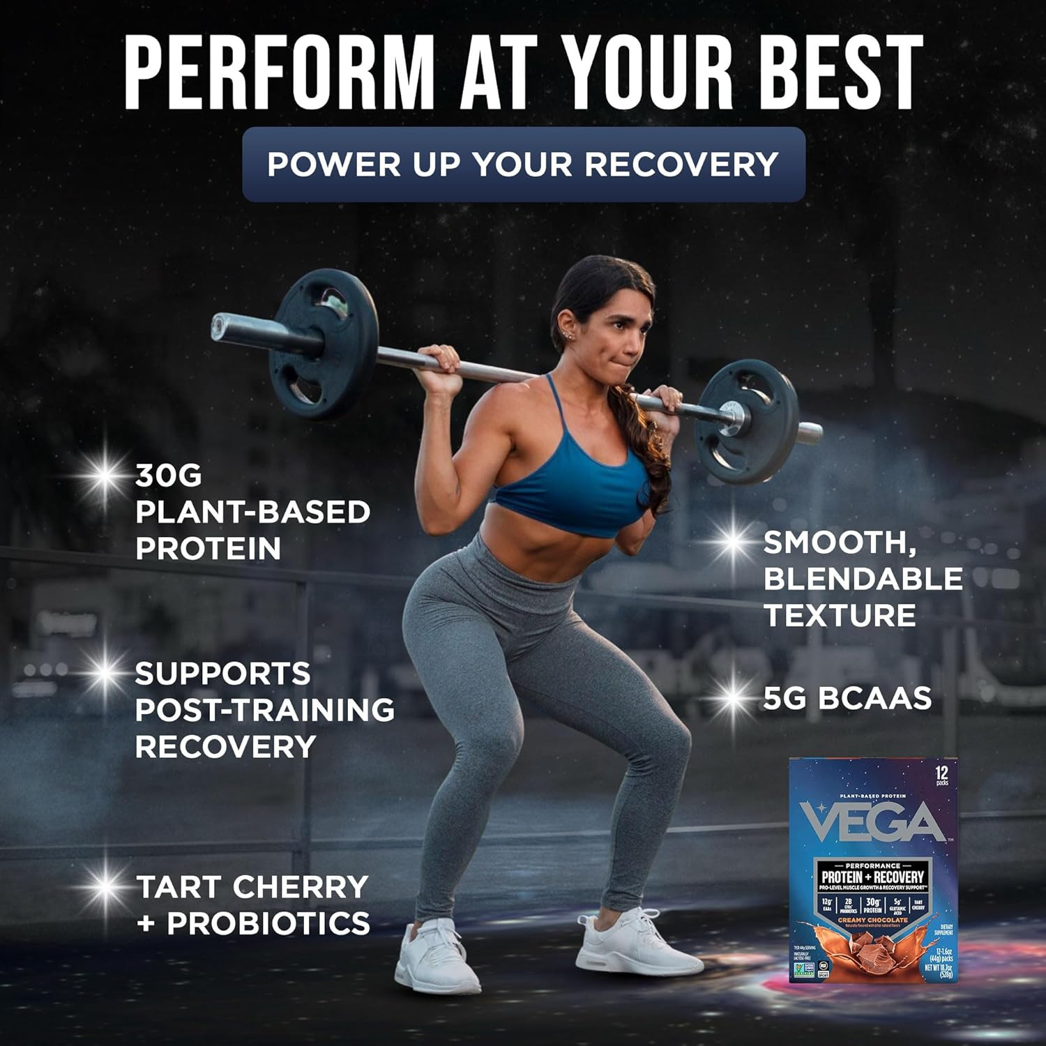 Protein + Recovery, Chocolate – 30G n Protein, Dairy & Gluten Free, Probiotics,