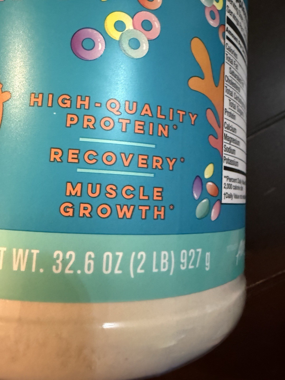 Alani Nu Whey Protein Powder Fruity Cereal Flavor 32.6 oz (2 lb) 927g exp 8/27