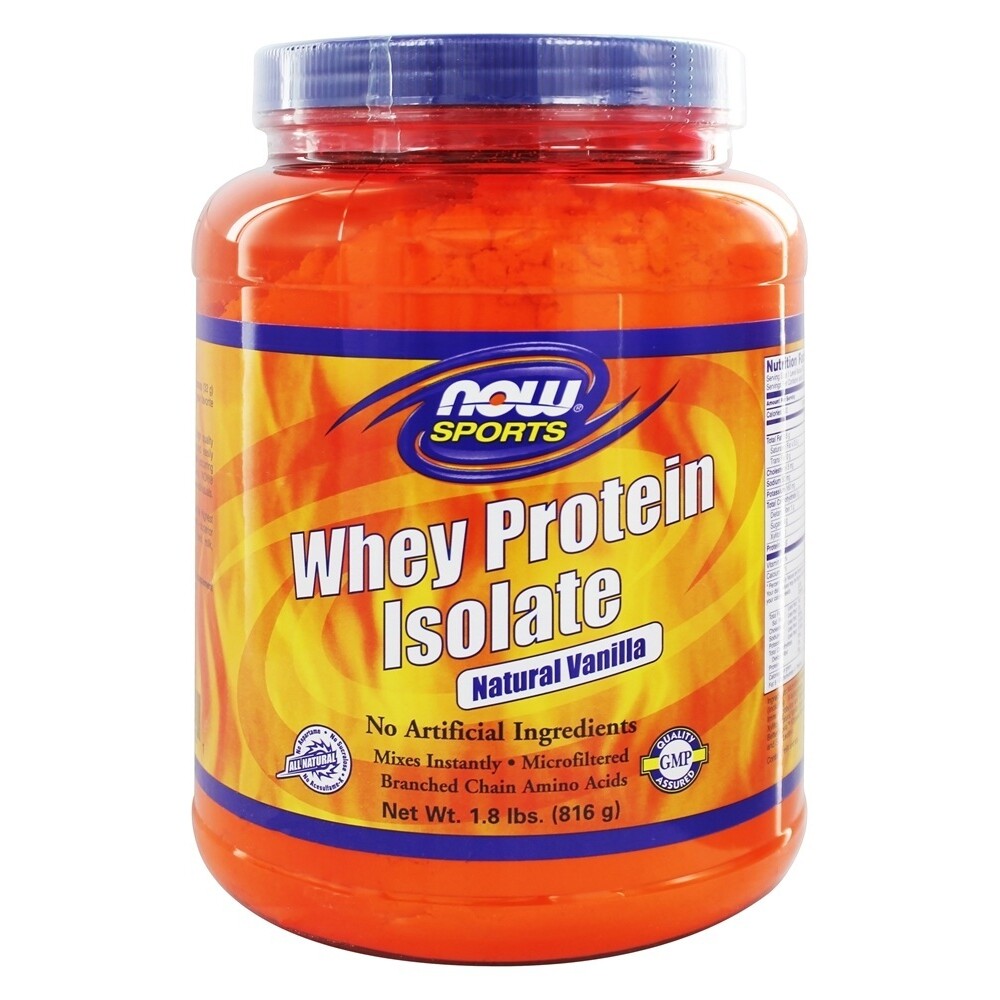 NOW Foods Whey Protein Isolate Vanilla, 1.8 lbs.