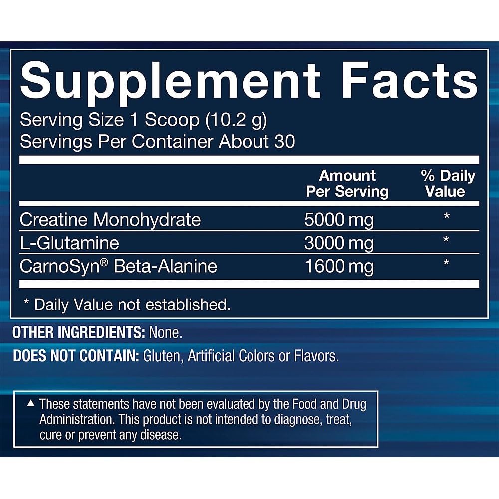 BODYTECH Creatine + Glutamine with Beta-Alanine – Advanced Performance Formula –