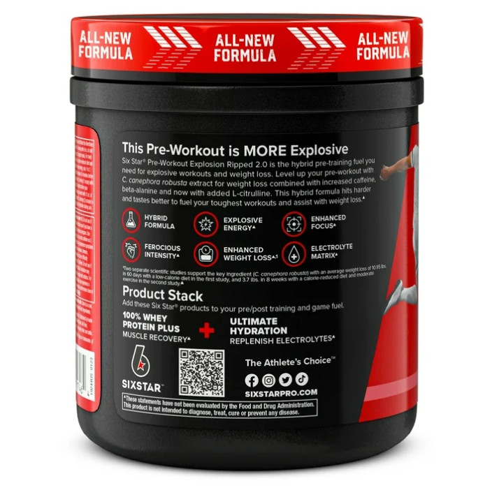 3 Pack Powder Explosion Ripped 2.0 Electrolyte Matrix, Watermelon, 8.47 oz Pk