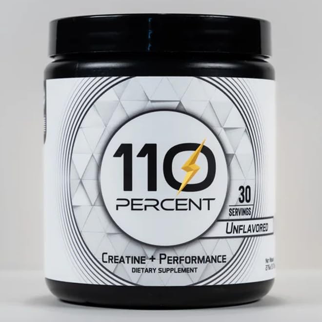 110 Percent Creatine Plus Powder 5g Monohydrate Betaine Glycerol Unflavored 30