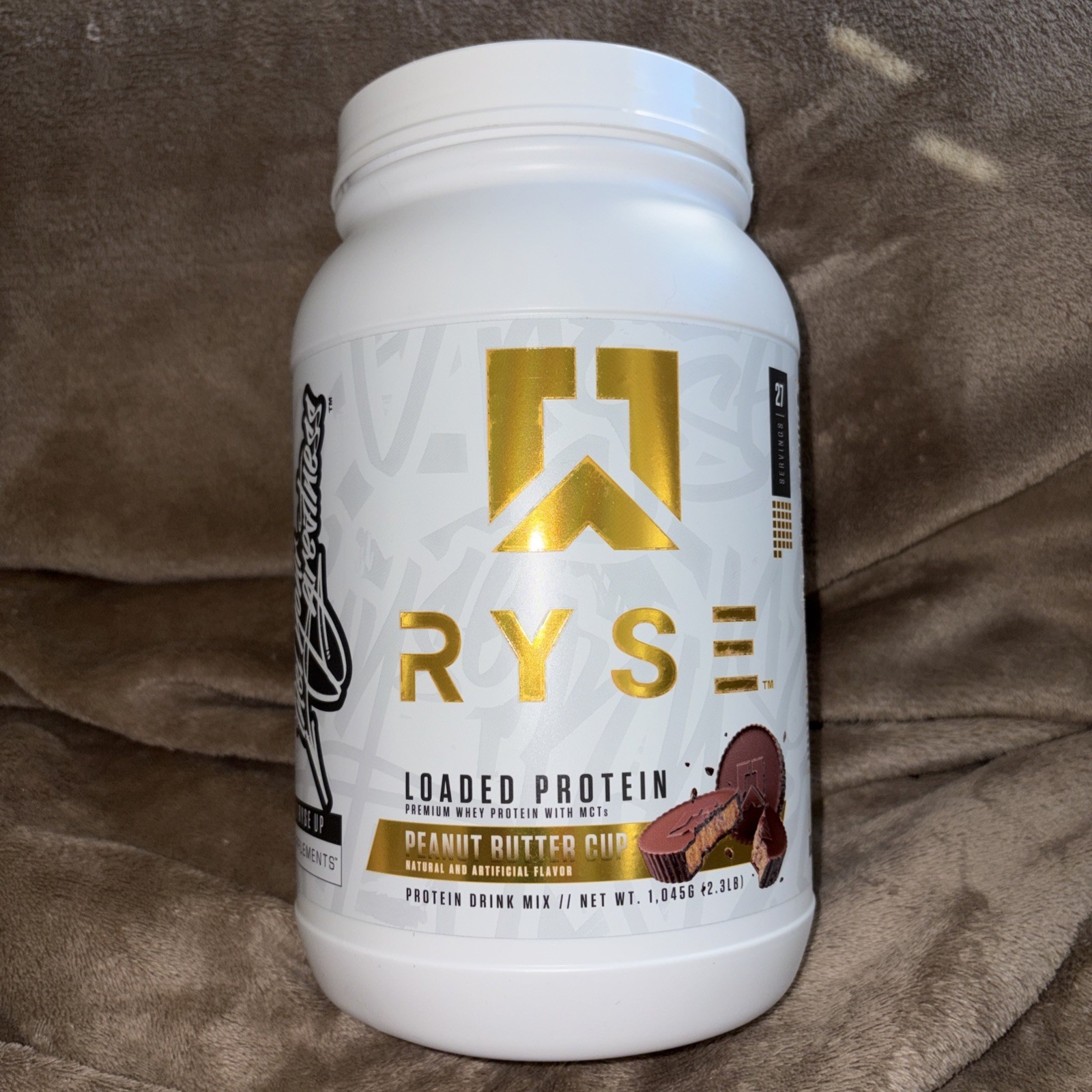 RYSE Loaded Premium Whey Protein Powder with MCTs – Peanut Butter Cup 2.3 lbs