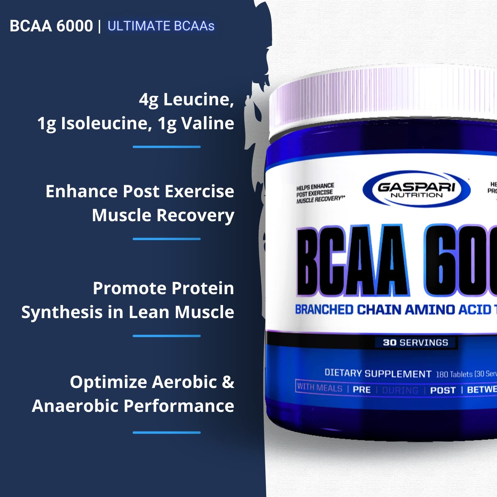 Gaspari Nutrition AminoMax 8000, Advanced Amino Acids for Muscle Recovery, Growt