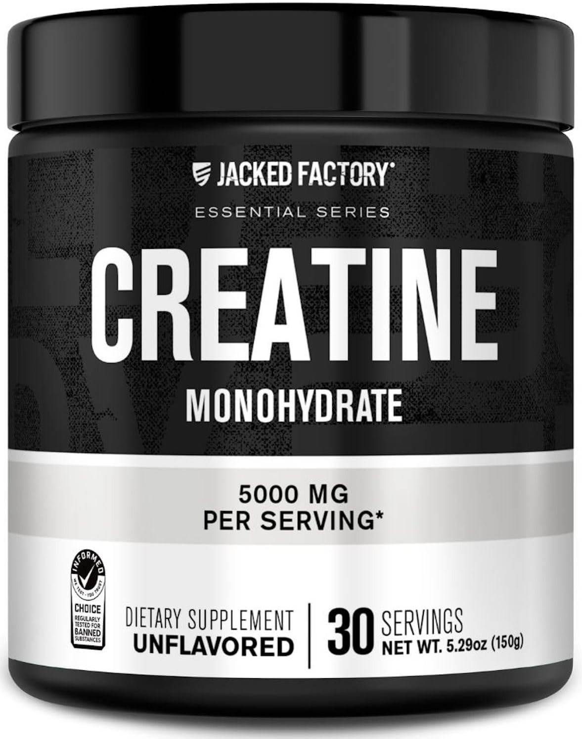 Unflavored 150g Creatine Monohydrate – 30 Servings for Endurance & Strength