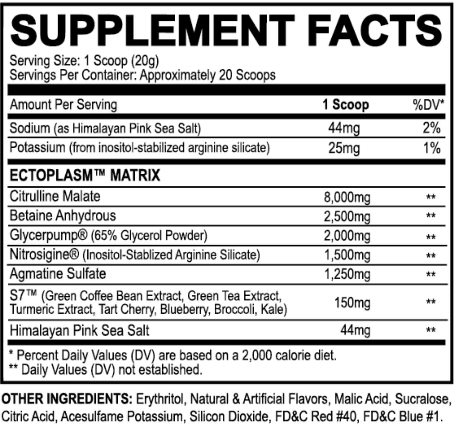 Black Magic Supply Ecto Plasm Non Stimulant Pump Igniter 20 Scoops 3 New Flavors