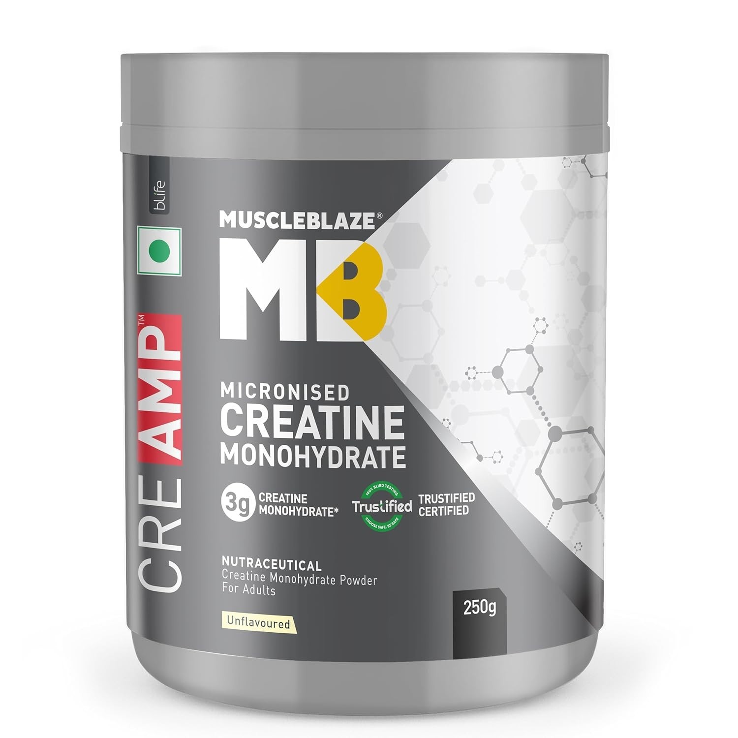 MB Creatine Monohydrate Improve Muscle Building 250 GM ( Unflavoured )