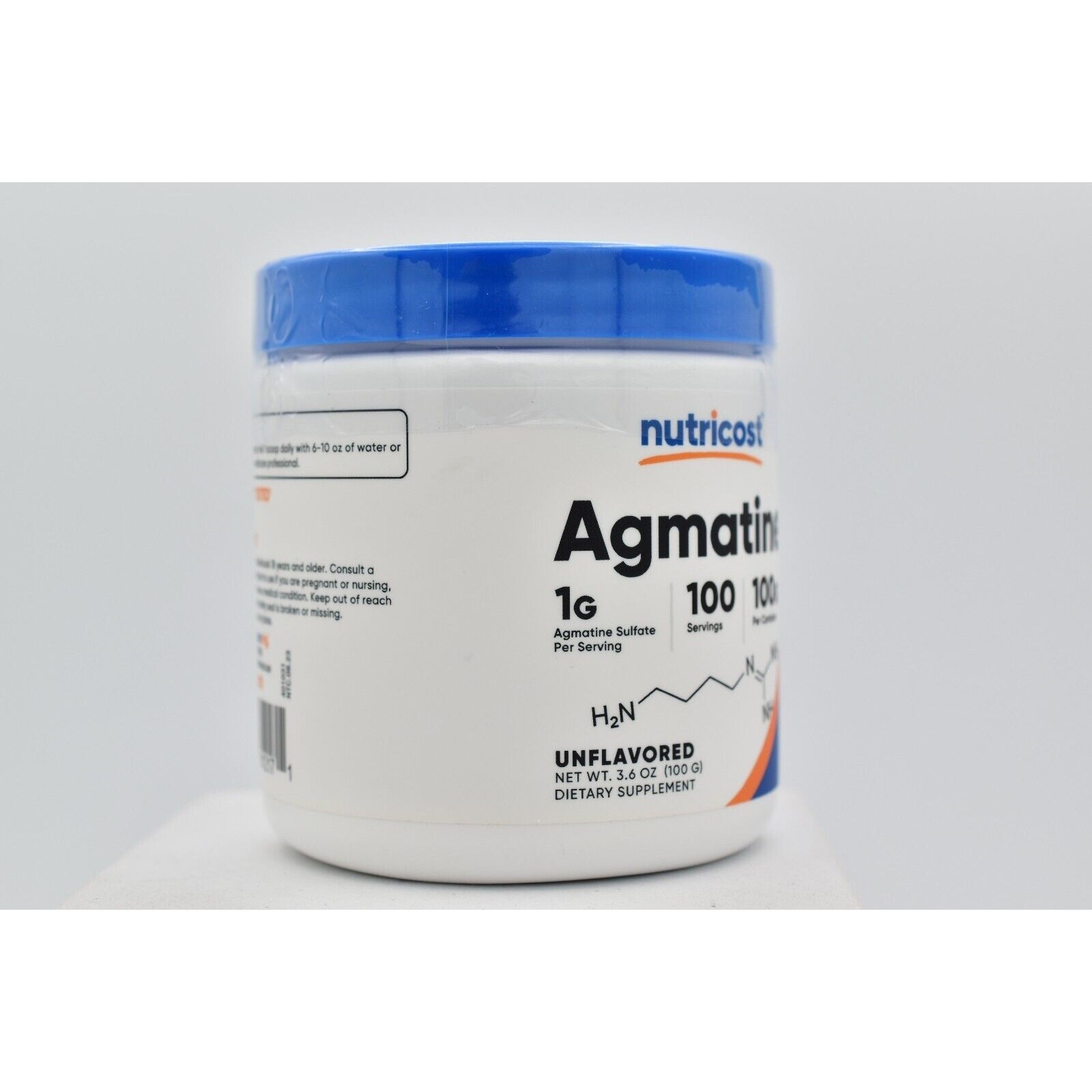 Nutricost Agmatine 100 Grams 100 Servings of 100g Pure Unflavored Sealed 09/2026