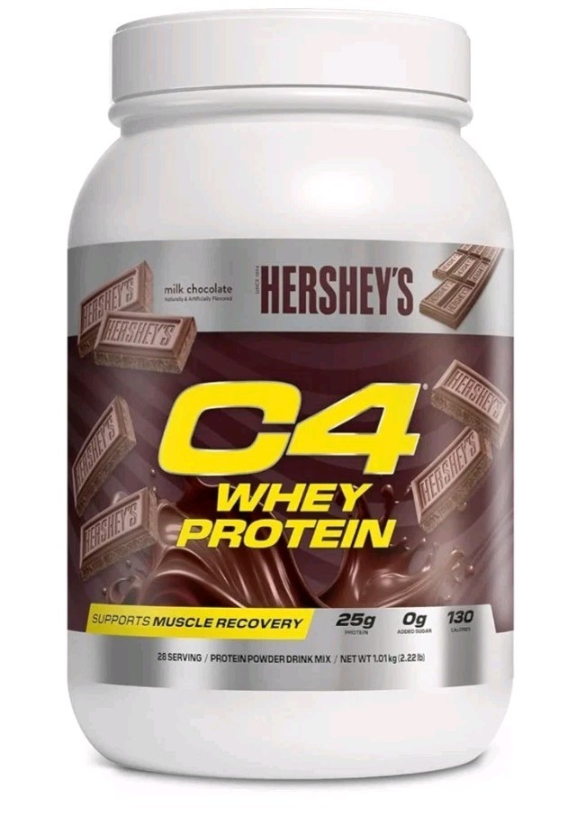 C4 Premium Whey Protein Blend Powder, Hershey Chocolate 25gProtein,18srv(1.43lb)