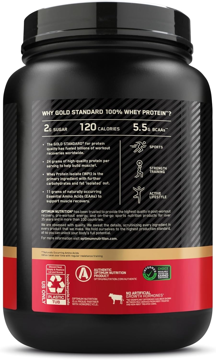 High-Quality Whey Protein Powder – Vanilla Ice Cream 2 lb for Muscle Support