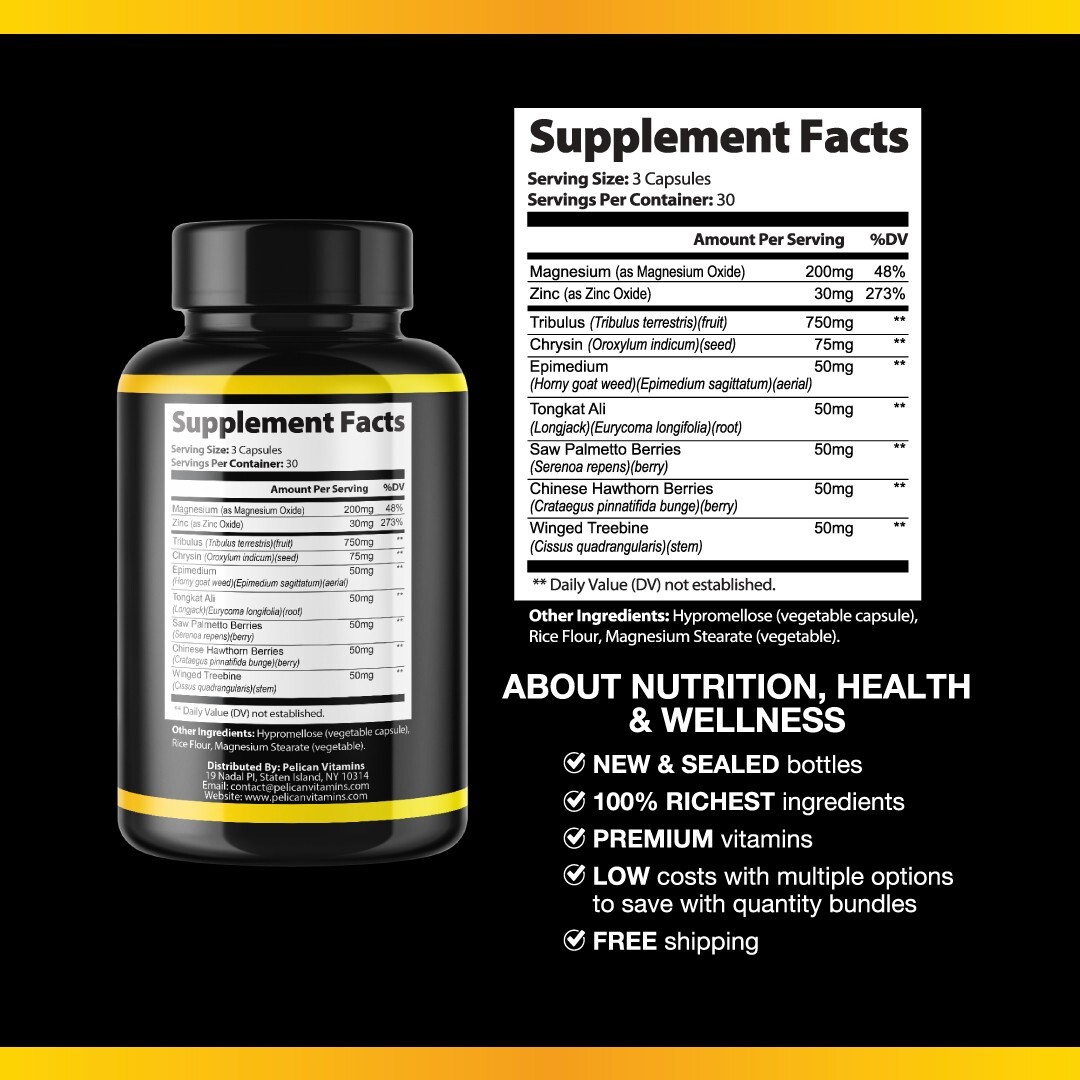 Vigor Force- Bodybuilding & Men’s Health Support- 12 Bottles- 1080 Capsules