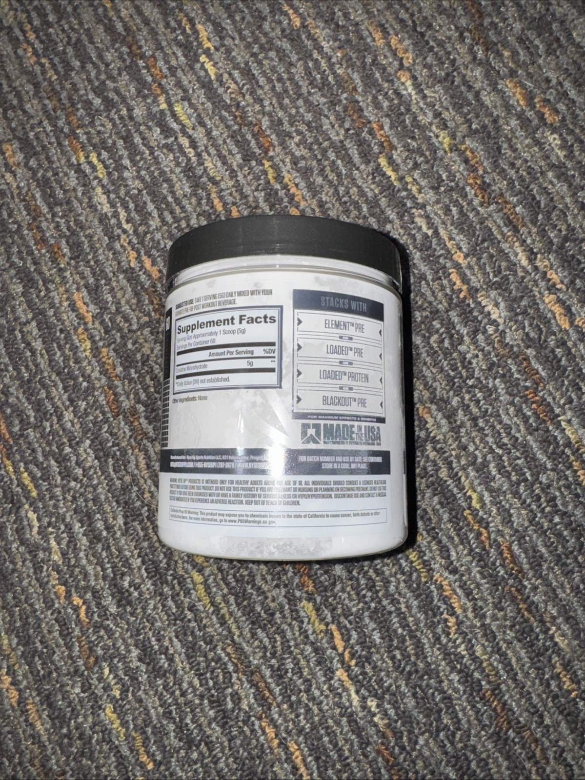 Ryse Element Series Creatine Monohydrate Powder – Size: 10.6 oz Exp 2/2027