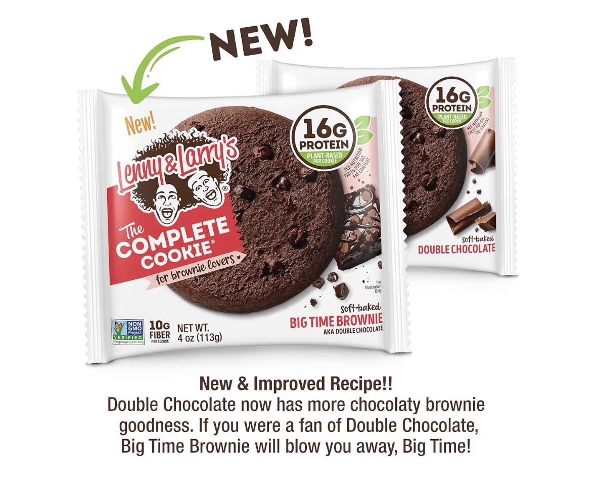 Lenny & Larry’s Complete Protein Cookie 2 Ounce (Pack of 12) Big Time Brownie