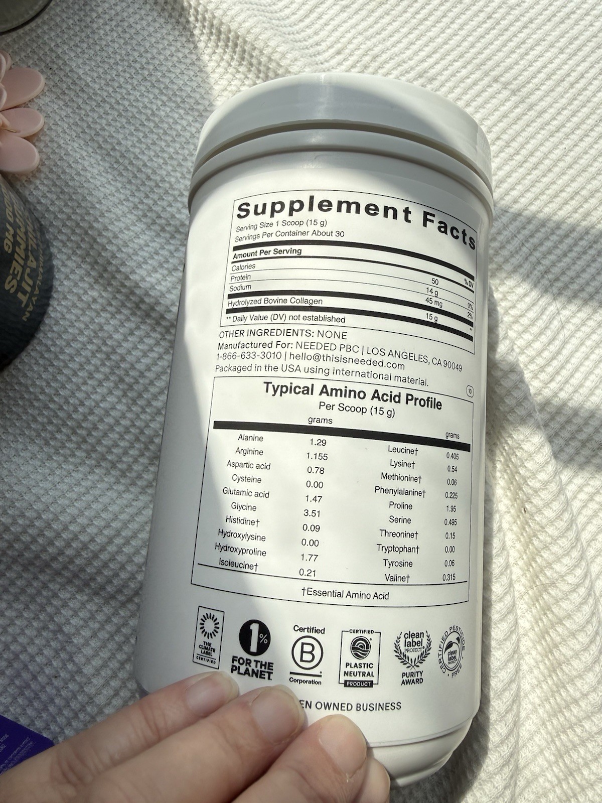 Needed. Hydrolyzed Collagen Protein Powder Expert-Backed & Clean Protein Powder