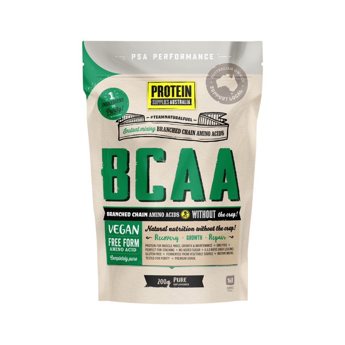 New Protein Supplies Australia BCAA Pure 200g