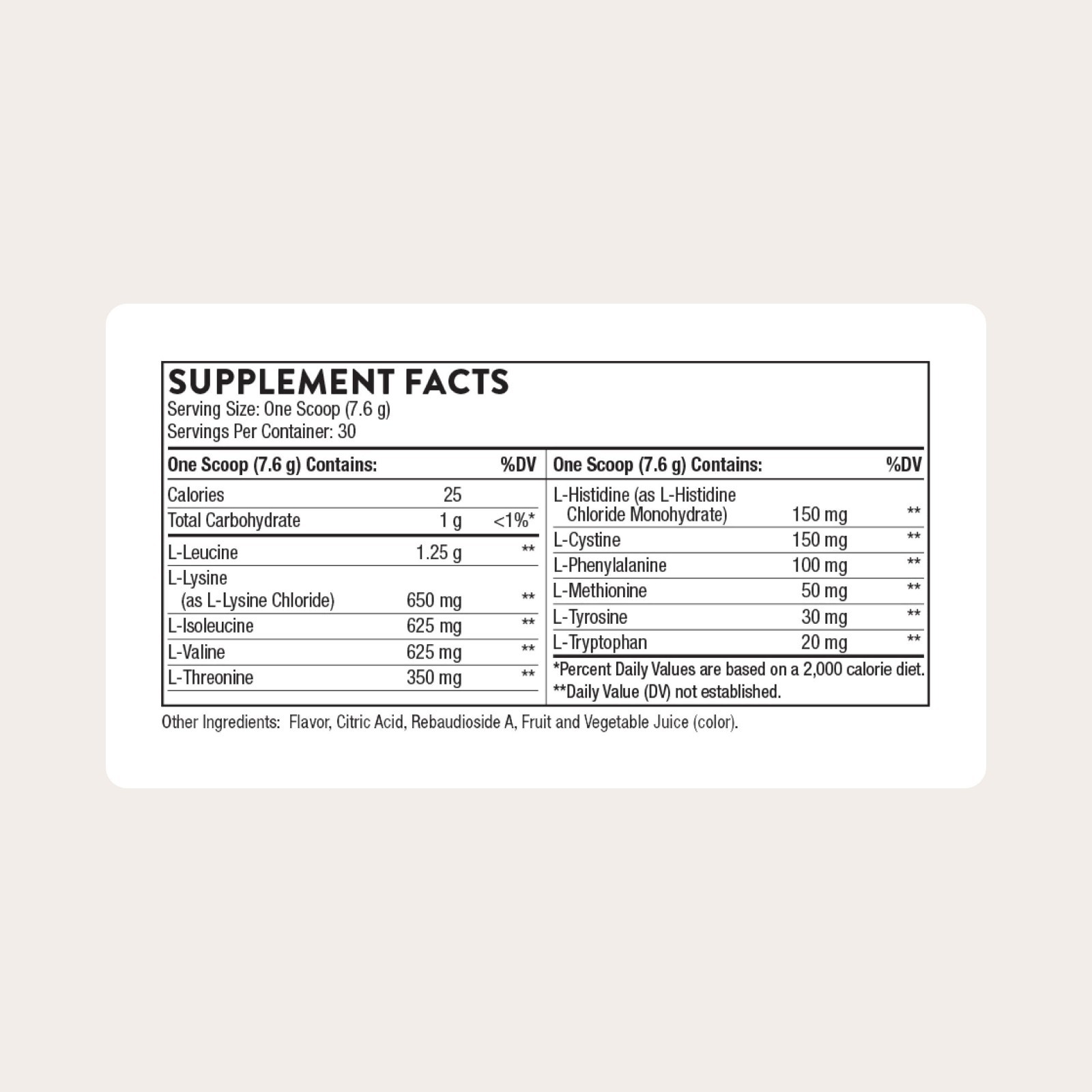 Amino Complex Powder – Clinically Validated EAA & BCAA, 30 Servings, Muscle Reco