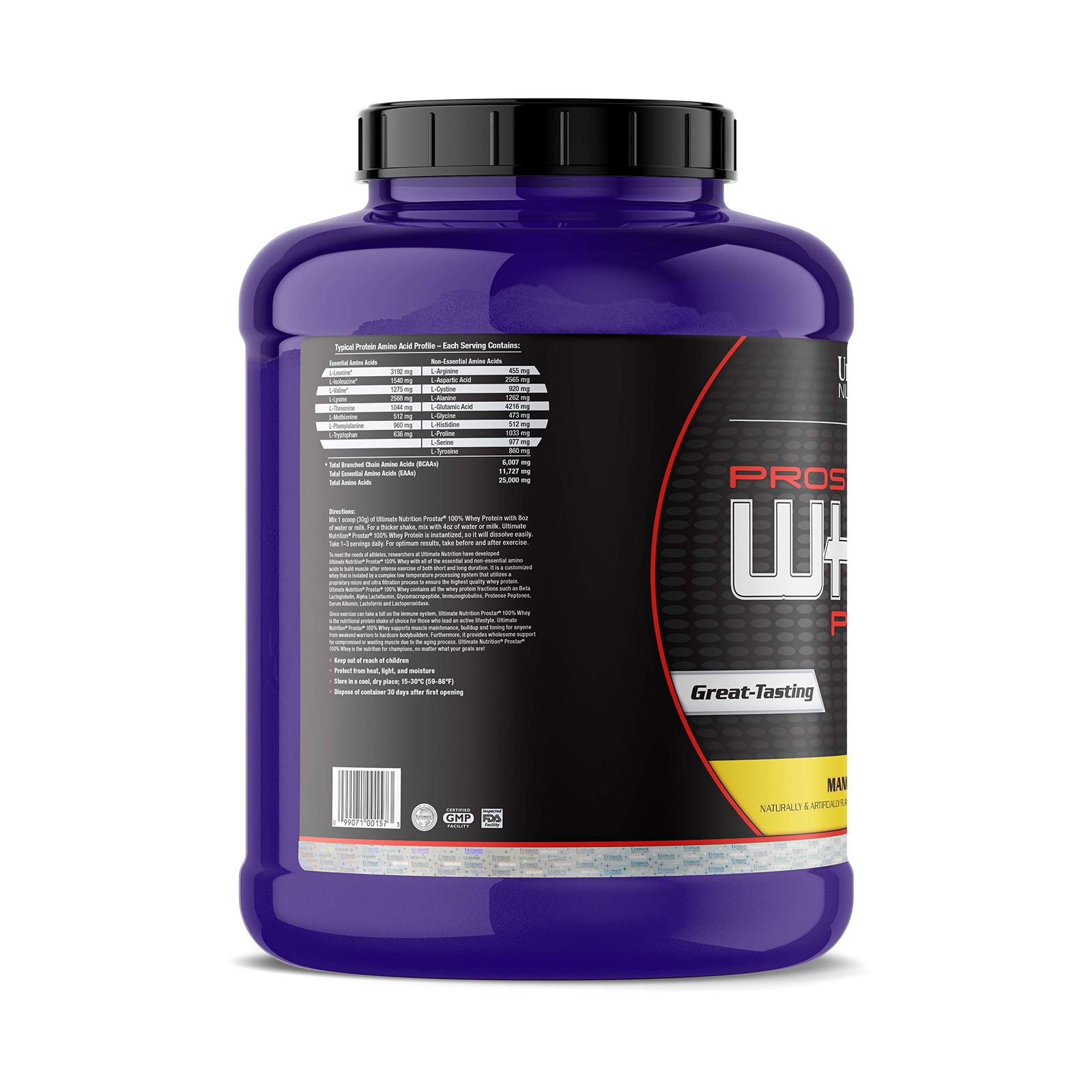 Prostar Whey Protein Powder, 25 Grams of Protein 80 Servings, Mango, 5.28 lbs