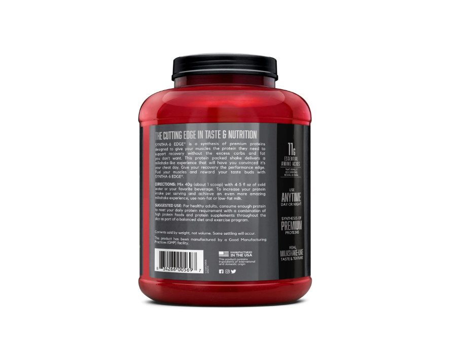BSN Syntha 6 Edge Chocolate Milkshake 48 Servings 24g Protein Low Sugar