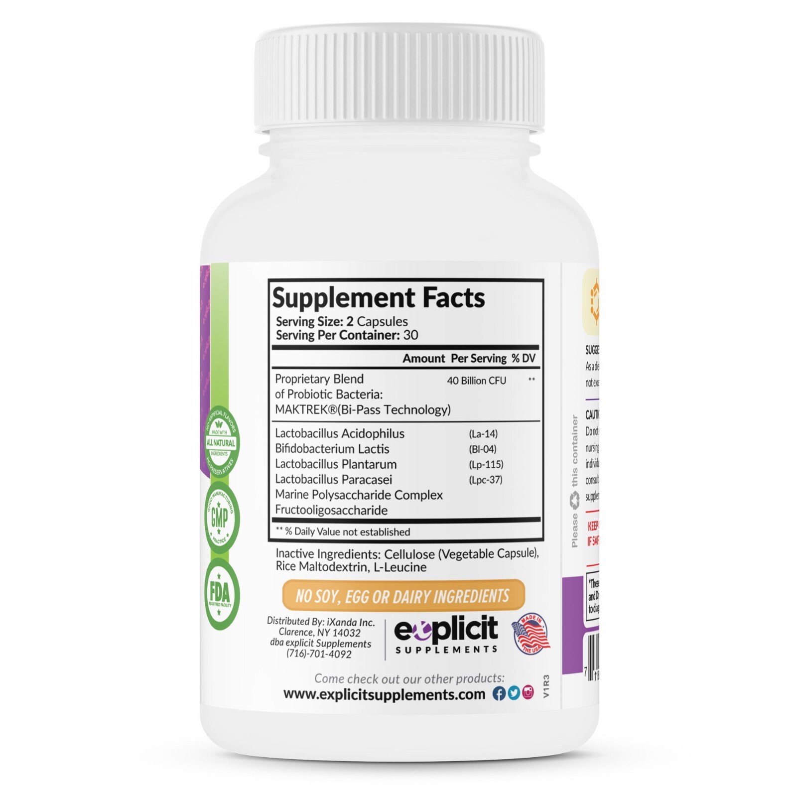 Advanced Probiotics – 40 Billion CFUs – Better than Align Jarro Culturelle