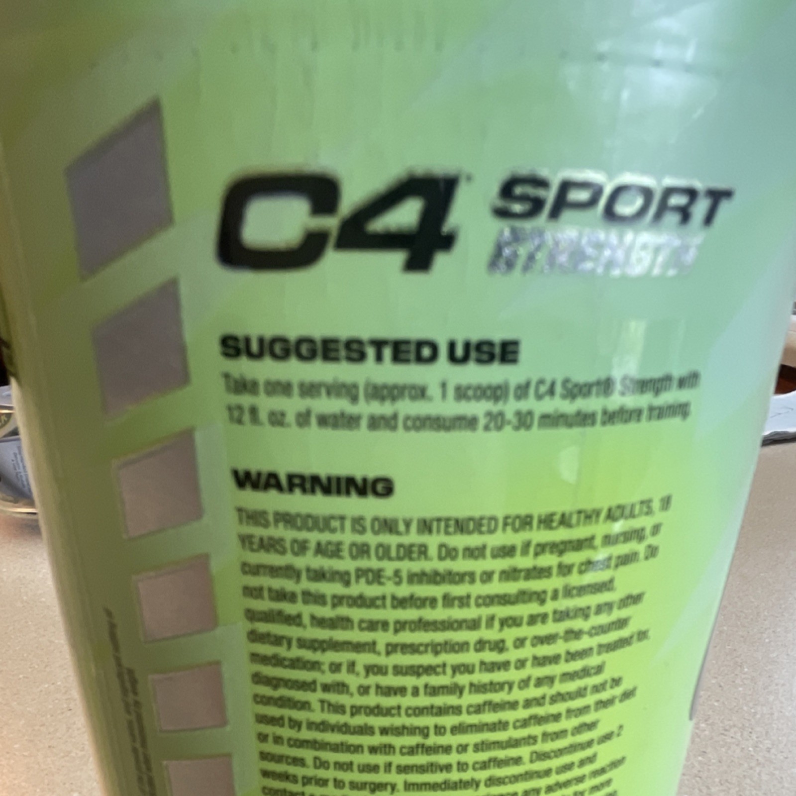 Cellucor C4 Sport Pre-Workout Powder Hawaiian Punch NSF Certified 14.3 oz