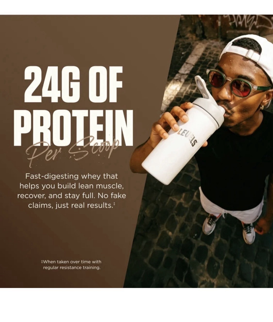Levels Grass Fed Whey Protein Powder Zero Artificials Double Chocolate