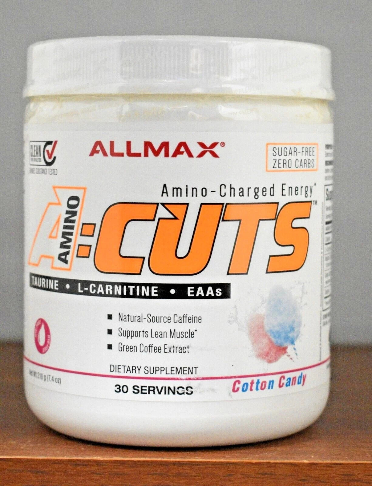 Allmax Nutrition AminoCuts A:CUTS Orange 210g Amino Energy Fat Burner Sugar Free