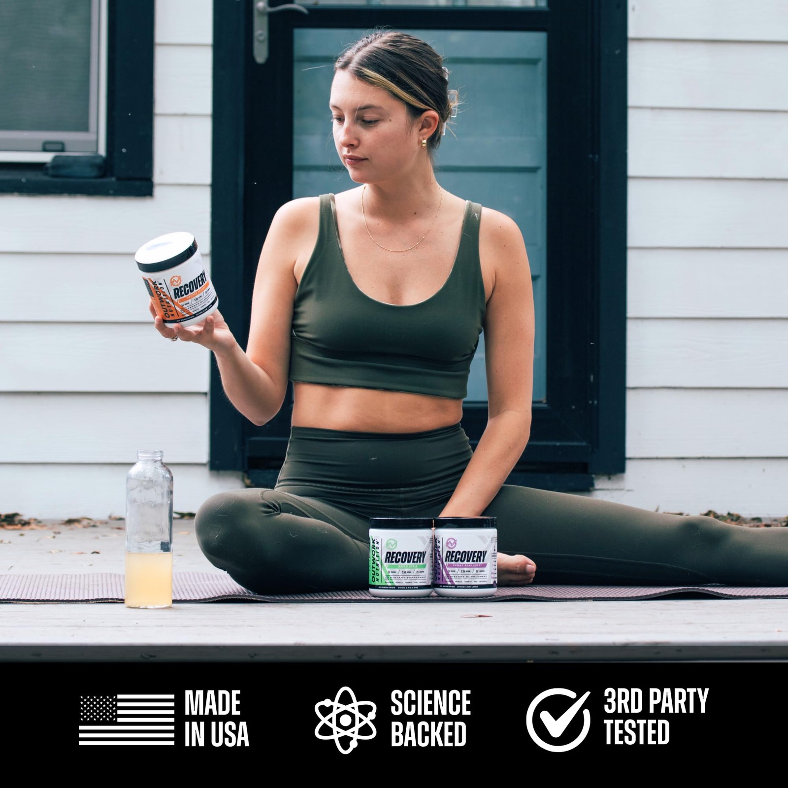 Post Workout Recovery Powder – Creatine Monohydrate, KSM-66 Ashwagandha & Tar…