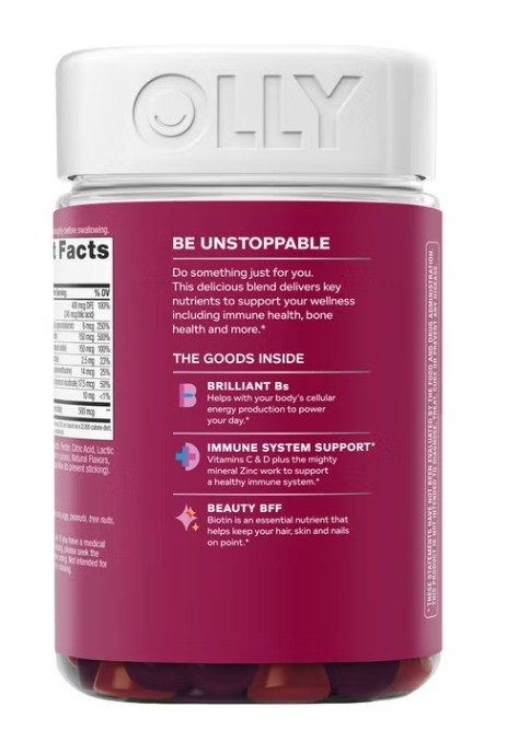 OLLY Women’s Health & Immune Support Multivitamin Gummies, 200 ct.