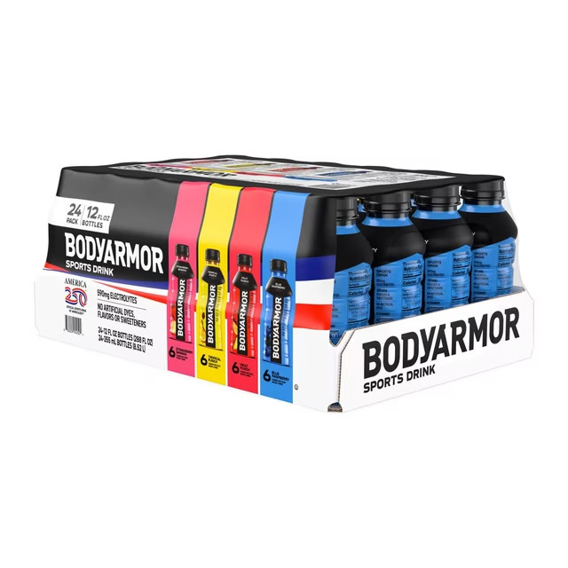 BODYARMOR Sports Drink Variety Pack 12 fl oz 24 Pack Electrolyte Hydration Mix