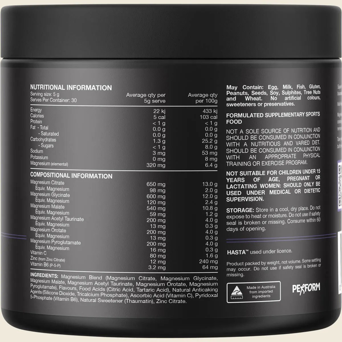 New Switch Nutrition Multi-Mag Perform Raspberry 150g